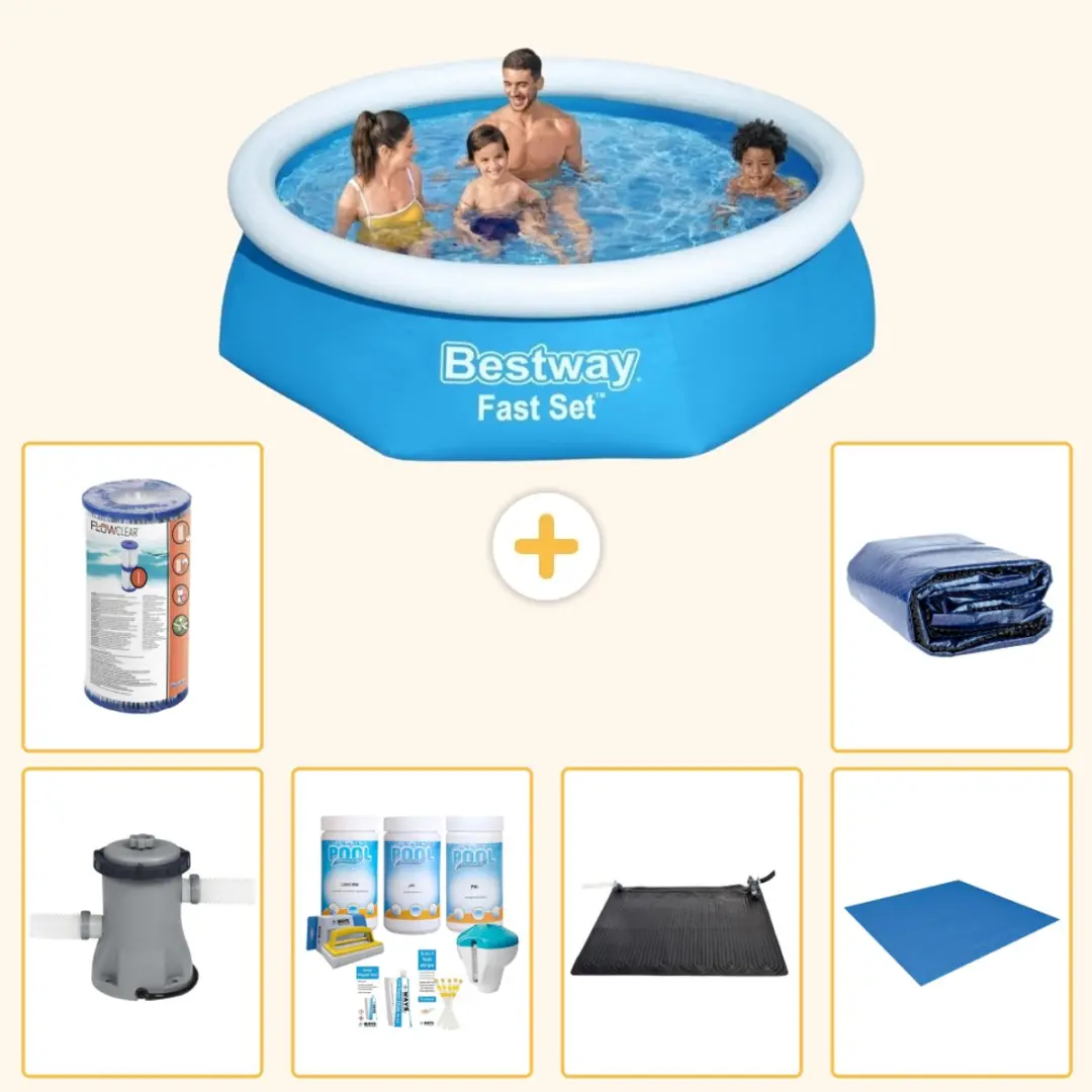 Bestway Fast Set Rond Zwembad 244x61cm