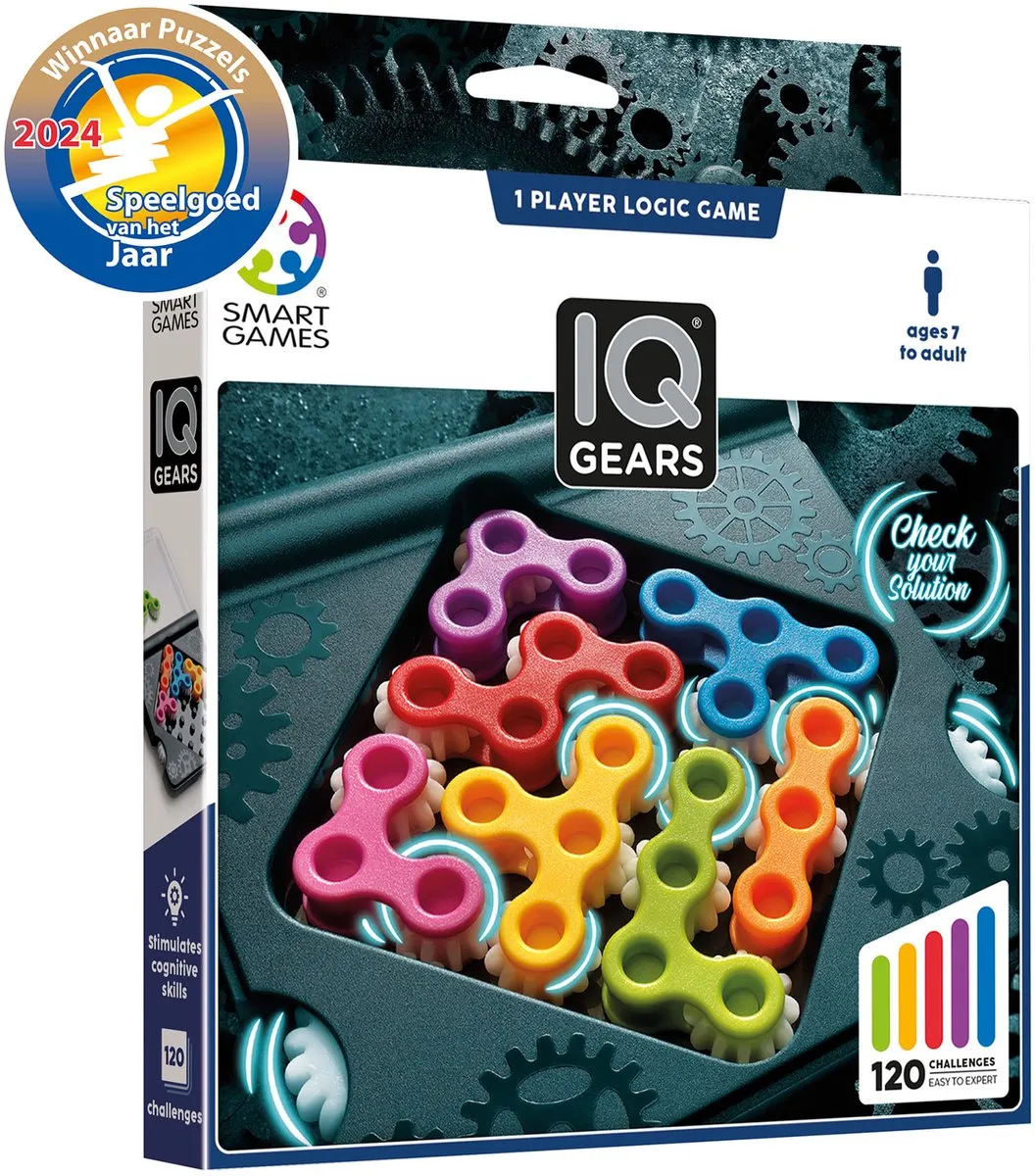 SmartGames IQ Gears SG 307 - 120 Opdrachten