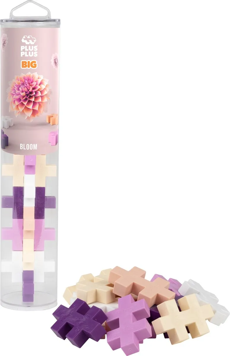 Plus-Plus BIG Tube Bloom 15-delig Bouwset