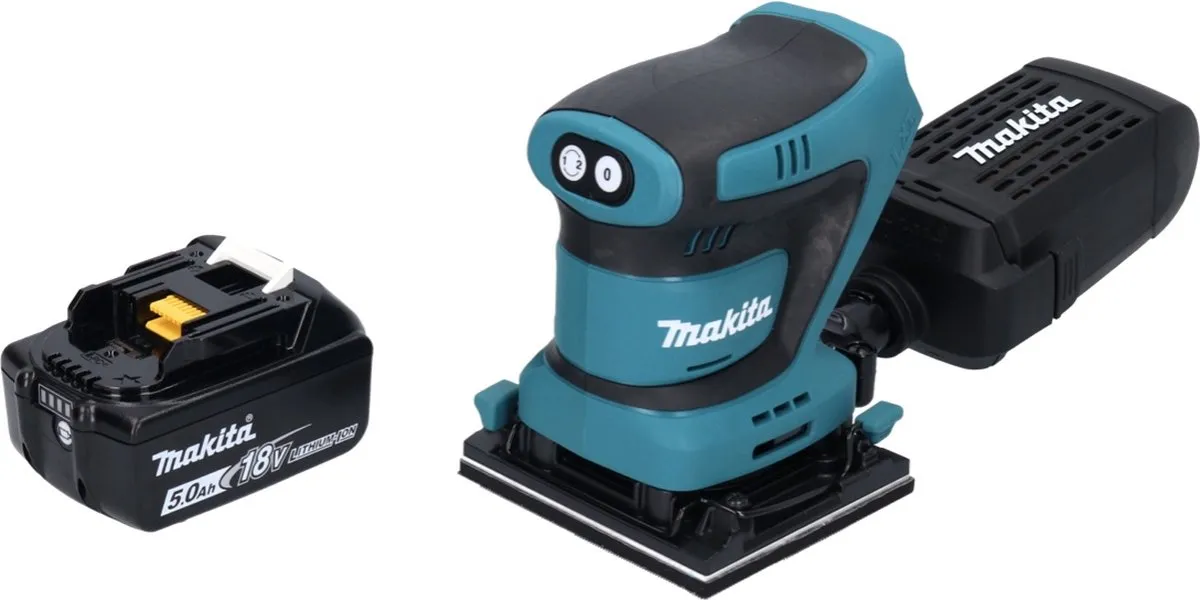 Makita DBO 480 T1 Accu-Schuurmachine 18V - 1x 5,0Ah Accu
