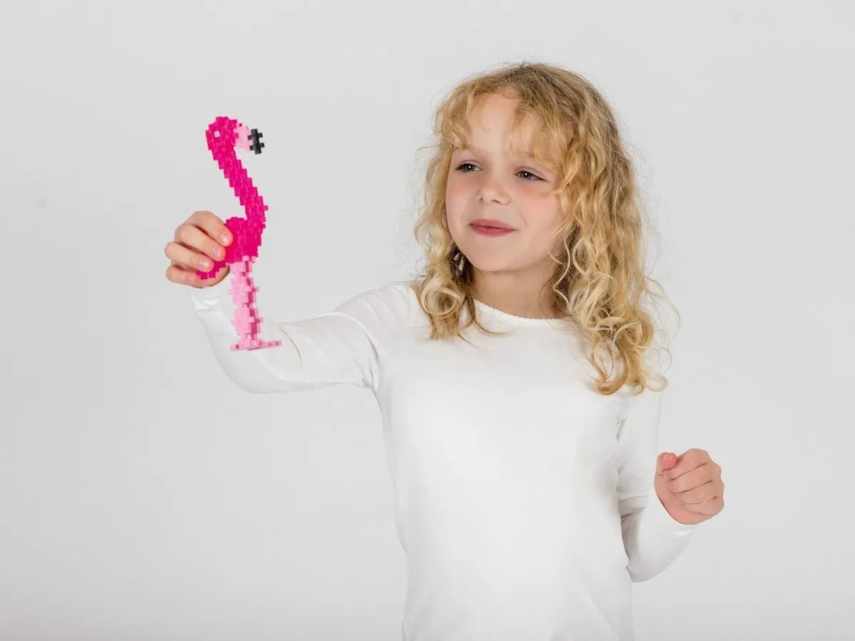 Plus-Plus Flamingo 100-delig Bouwset - 4242 - afbeelding 3 van 6