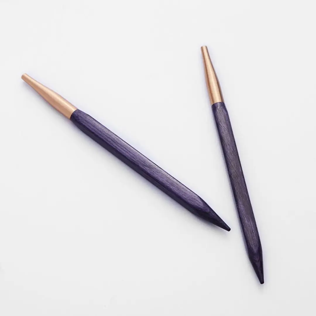 KnitPro J'adore Cubics Breinaalden 5.0mm - Paars - 2 Stuks