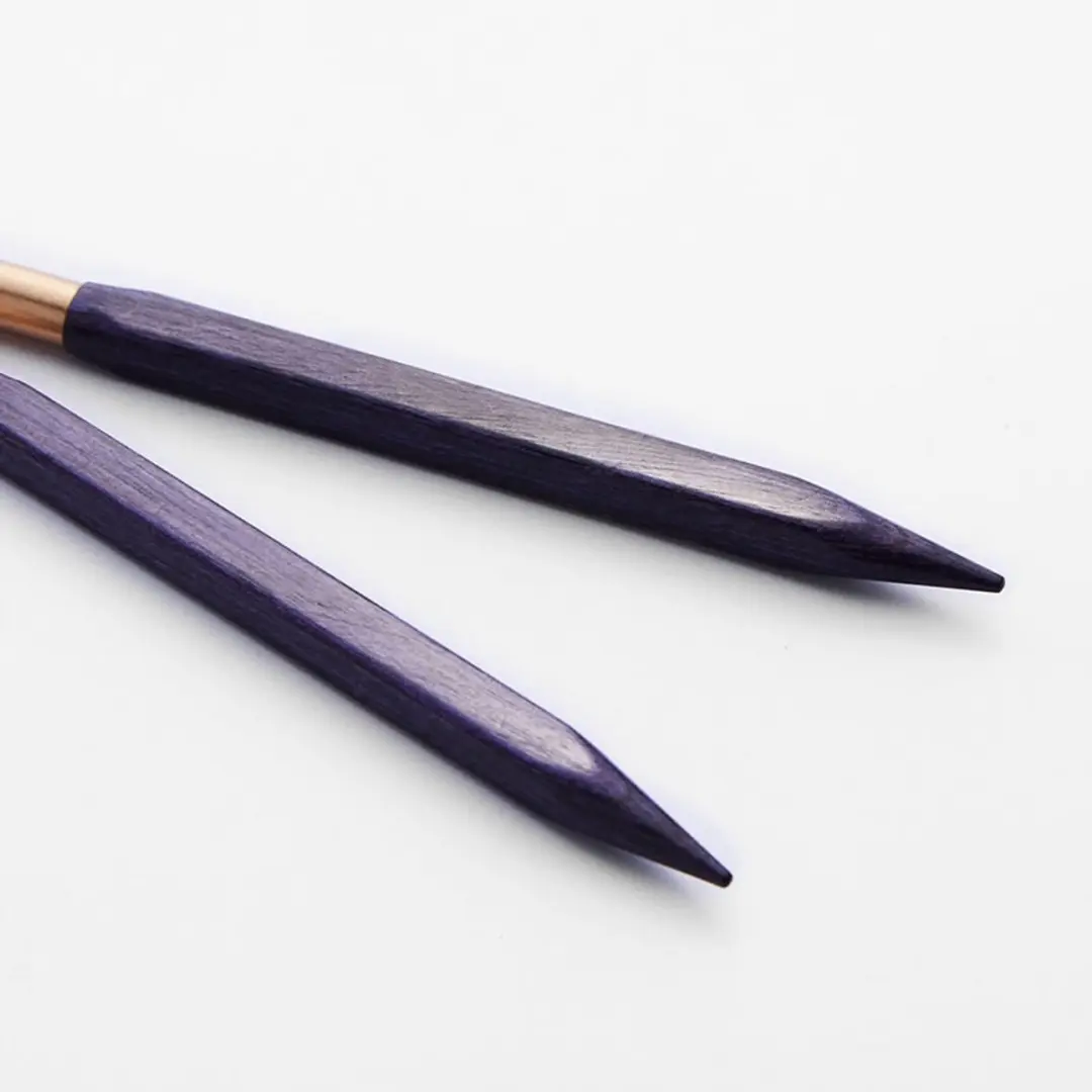 KnitPro J'adore Cubics Breinaalden 5.0mm - Paars - 2 Stuks
