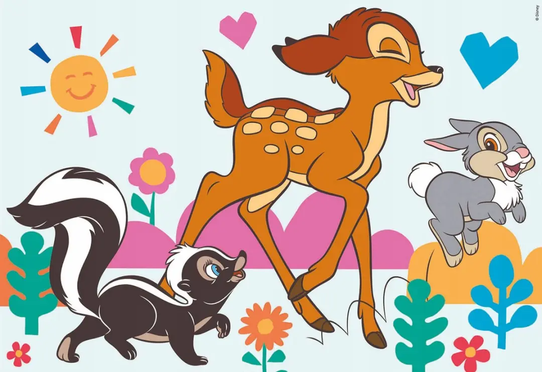 Educa Leeuwenkoning & Bambi Puzzel 32 Stuks - Multi