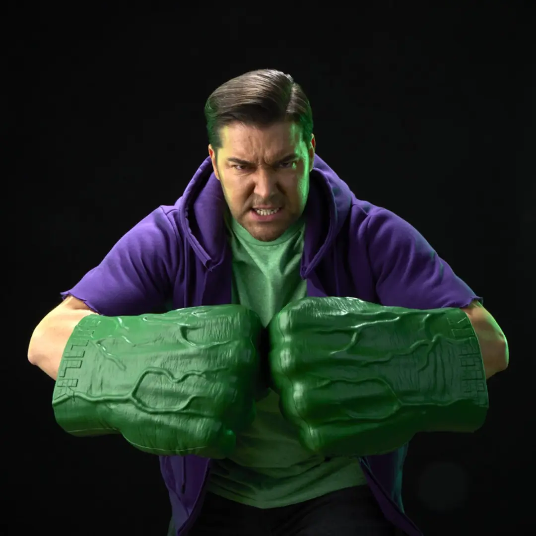 Marvel Legends Incredible Hulk Rollenspelvuisten - Smash 'N Bash - Groen