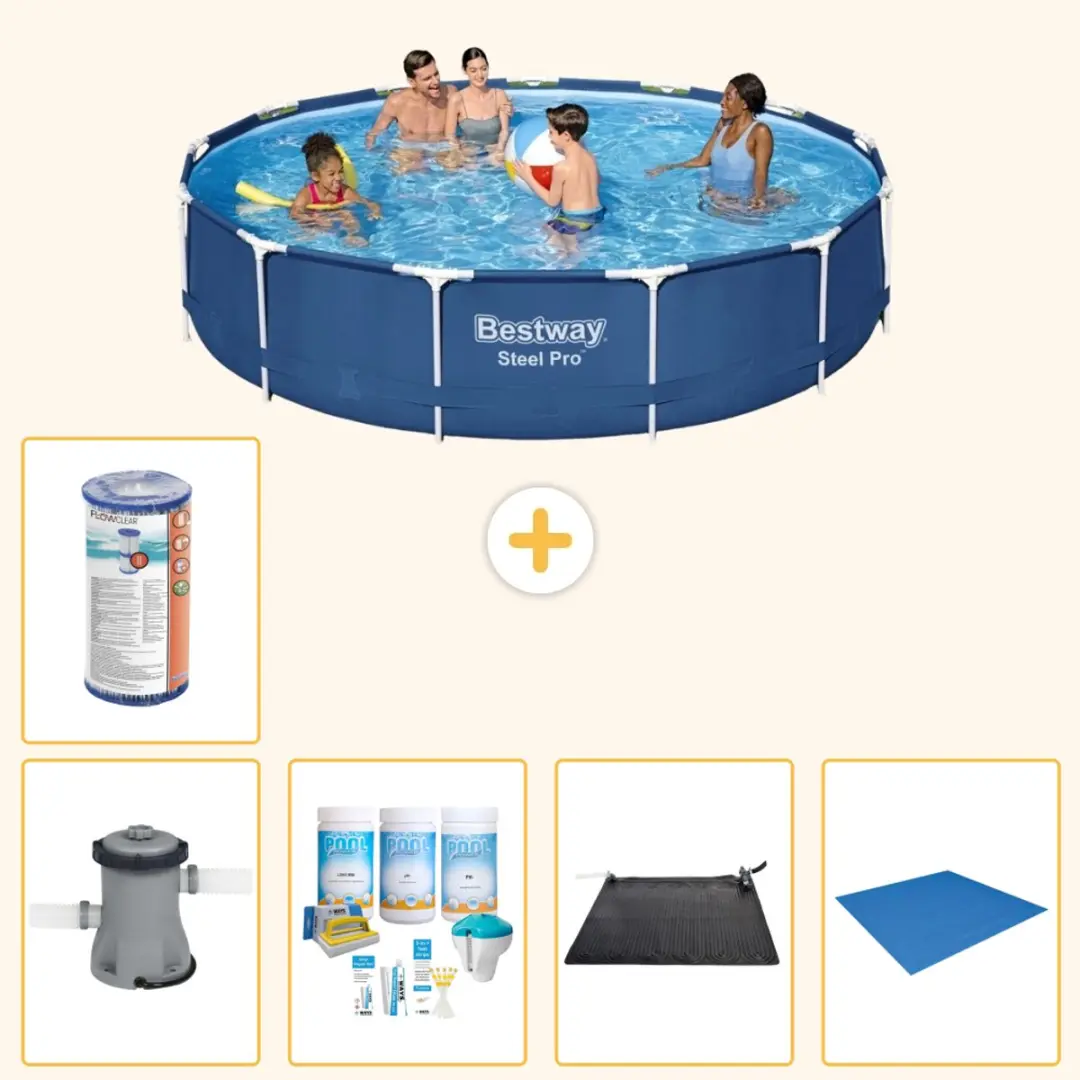 Bestway Steel Pro Zwembad 396x84cm Blauw