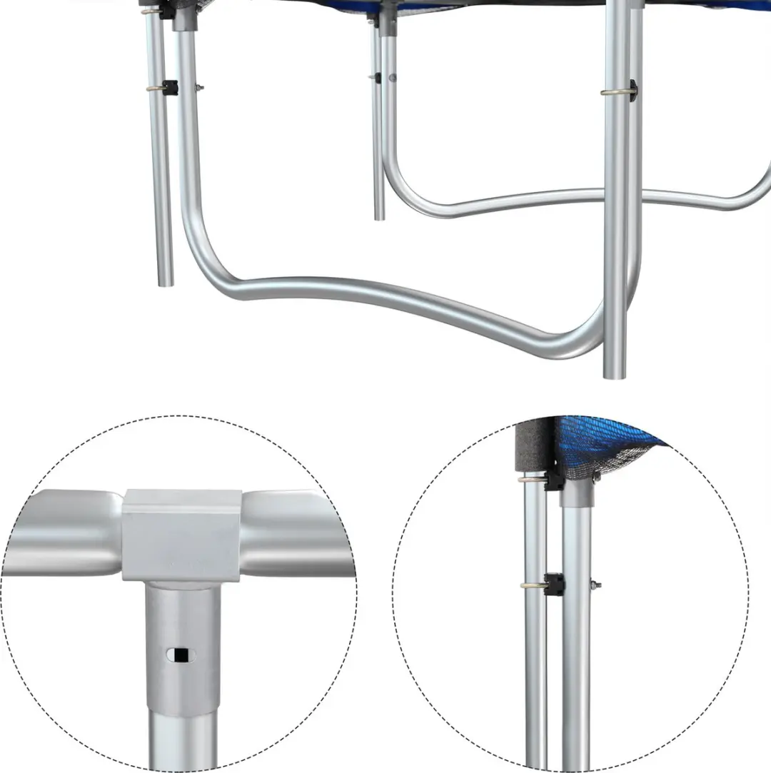 Monzana Trampoline 183cm - Blauw - Veiligheidsnet & Ladder