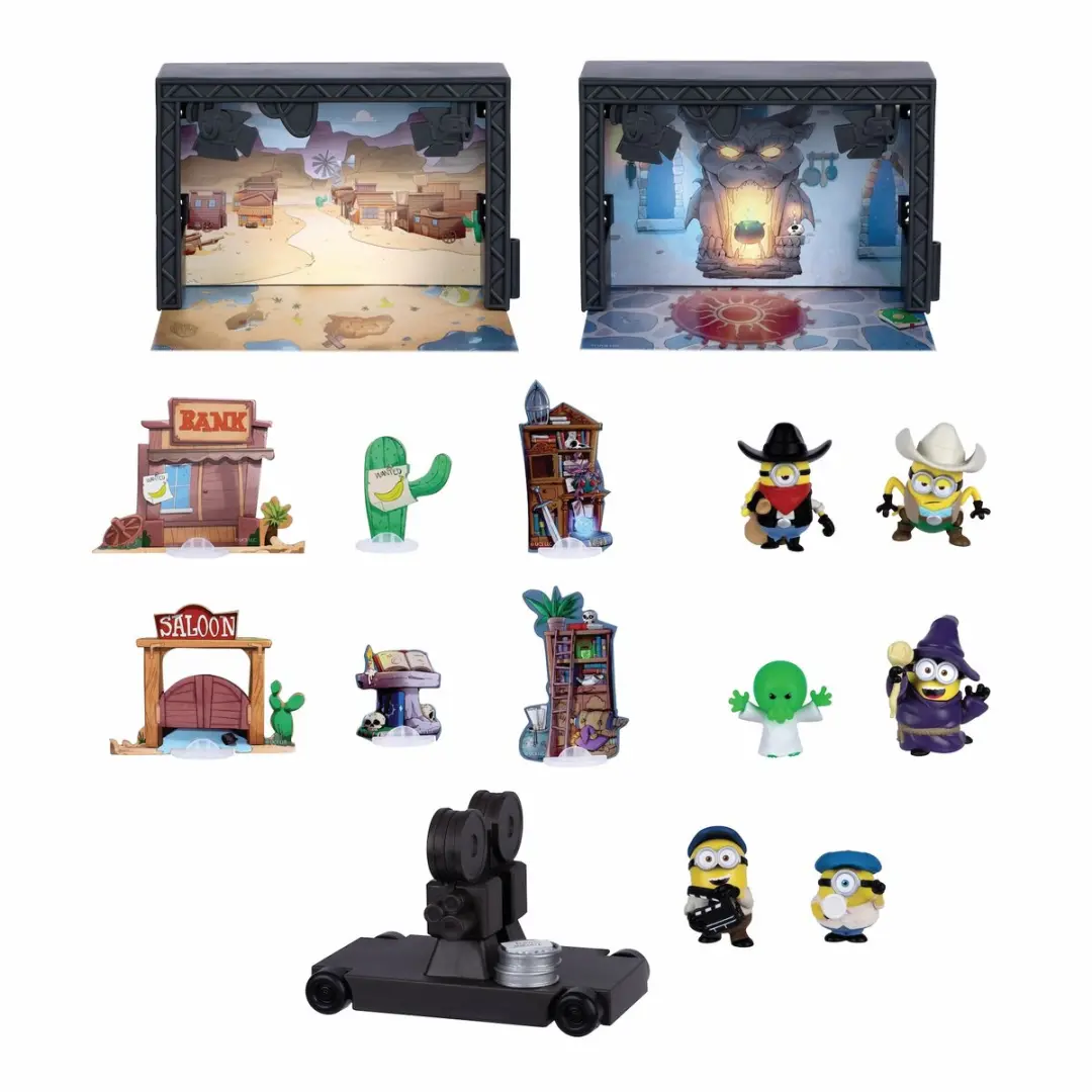 Moose Toys Minions & Monsters Grote Studioterrein - 2 Filmstudio's - 6 Minions