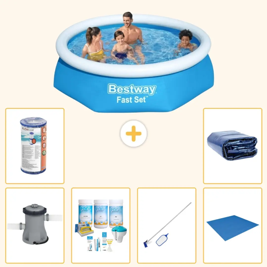 Bestway Fast Set Rond Zwembad 244cm