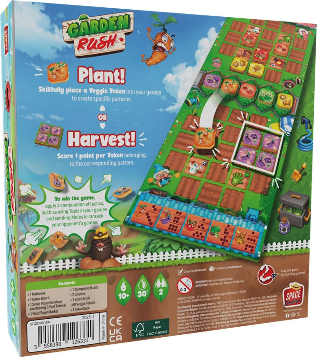 Asmodee Garden Rush Tactisch Kaartspel - 2 Spelers