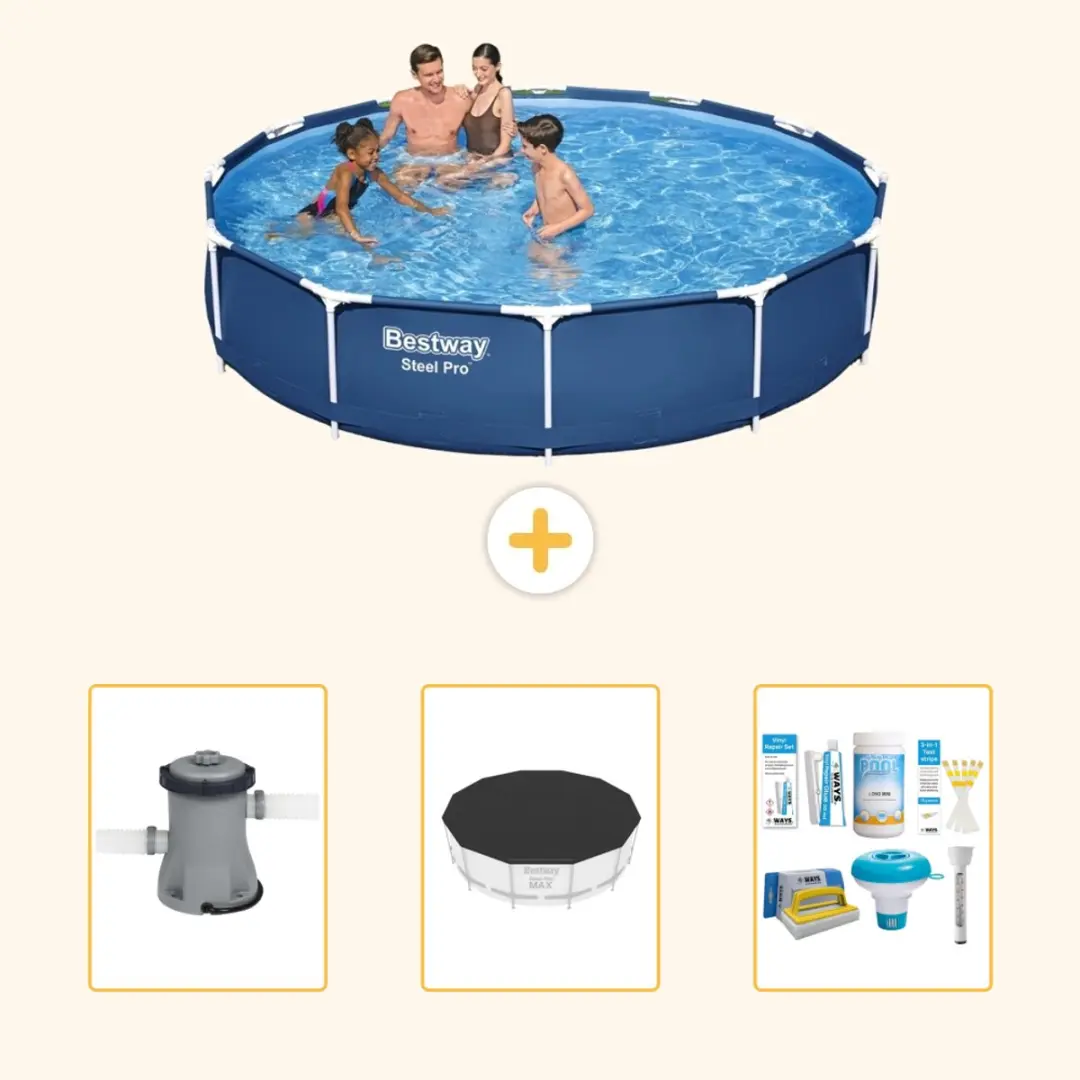 Bestway Steel Pro Zwembad 366x76cm Blauw