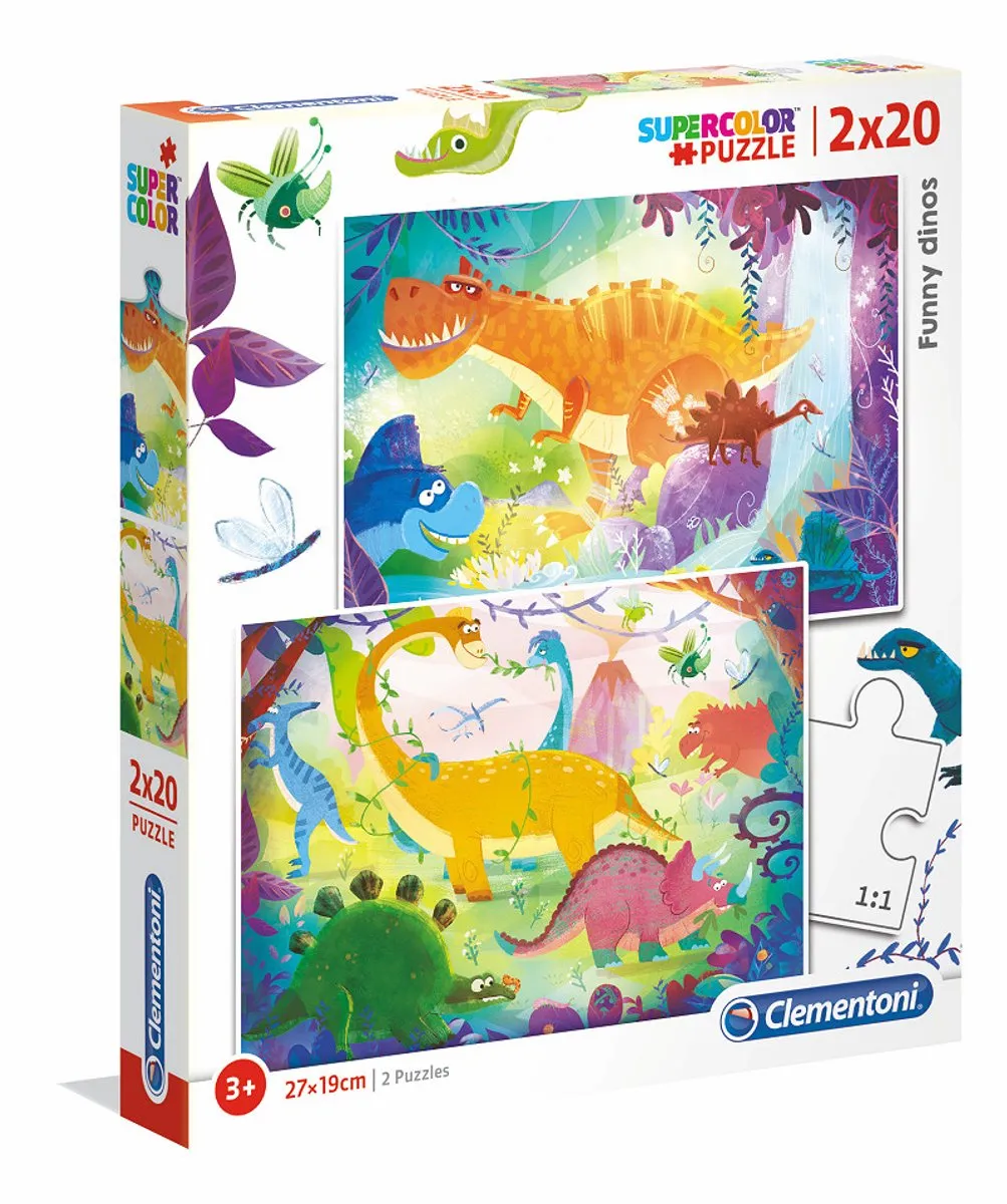 Clementoni Grappige Dinosaurus Puzzel 220 Stuks - Multicolor - afbeelding 6 van 6
