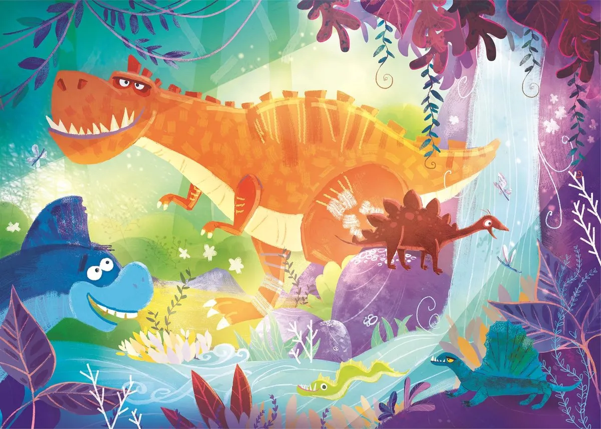 Clementoni Grappige Dinosaurus Puzzel 220 Stuks - Multicolor