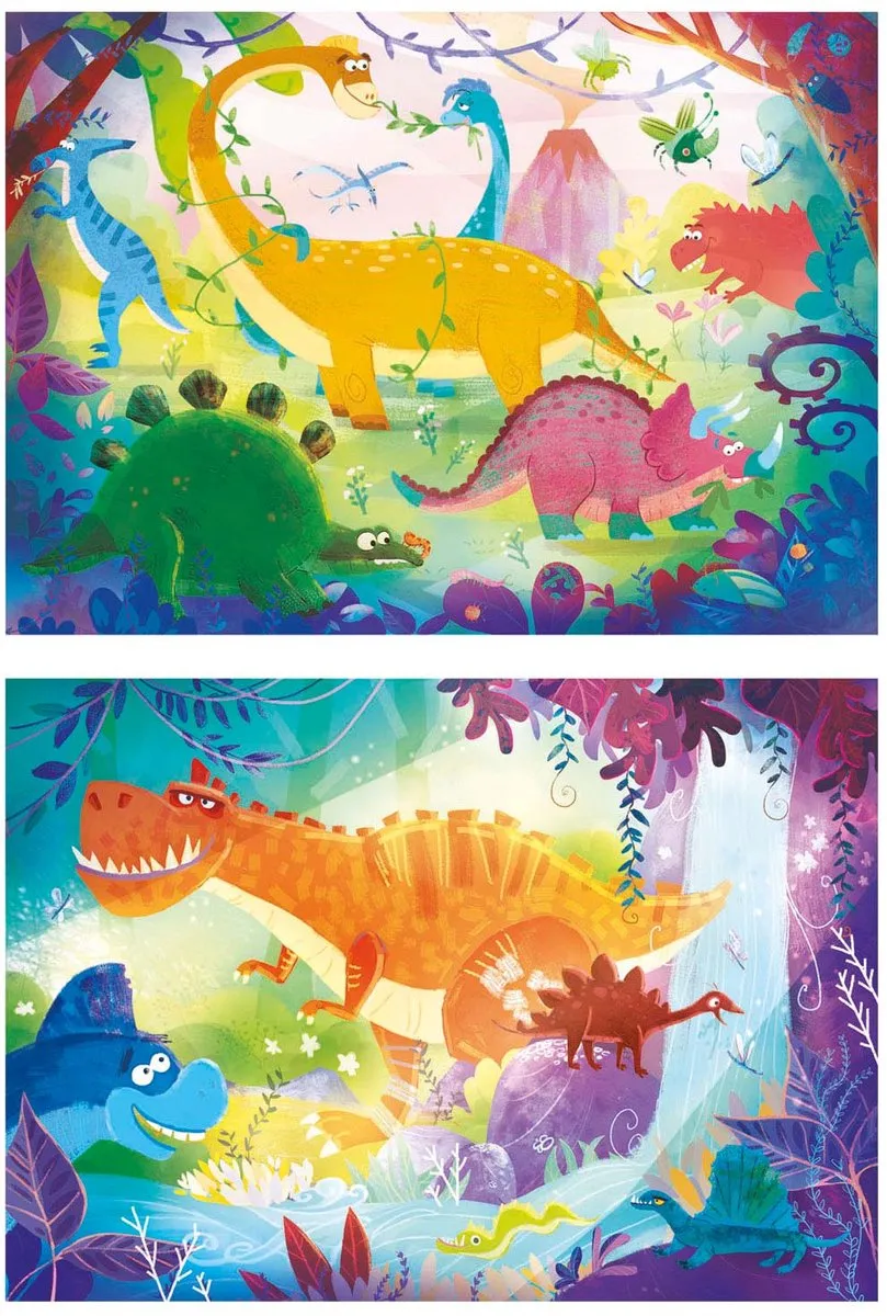 Clementoni Grappige Dinosaurus Puzzel 220 Stuks - Multicolor