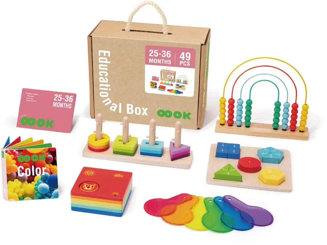 Tooky Toy Houten Montessori Leerdoos 6-in-1
