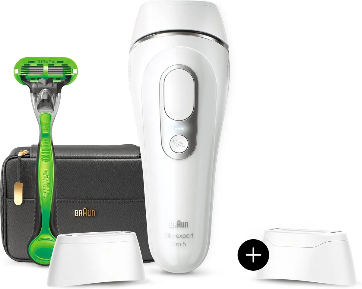 Braun Silk·Expert Pro 5 PL5145 IPL Ontharingsapparaat - 400.000 Flitsen - Wit/Zilver