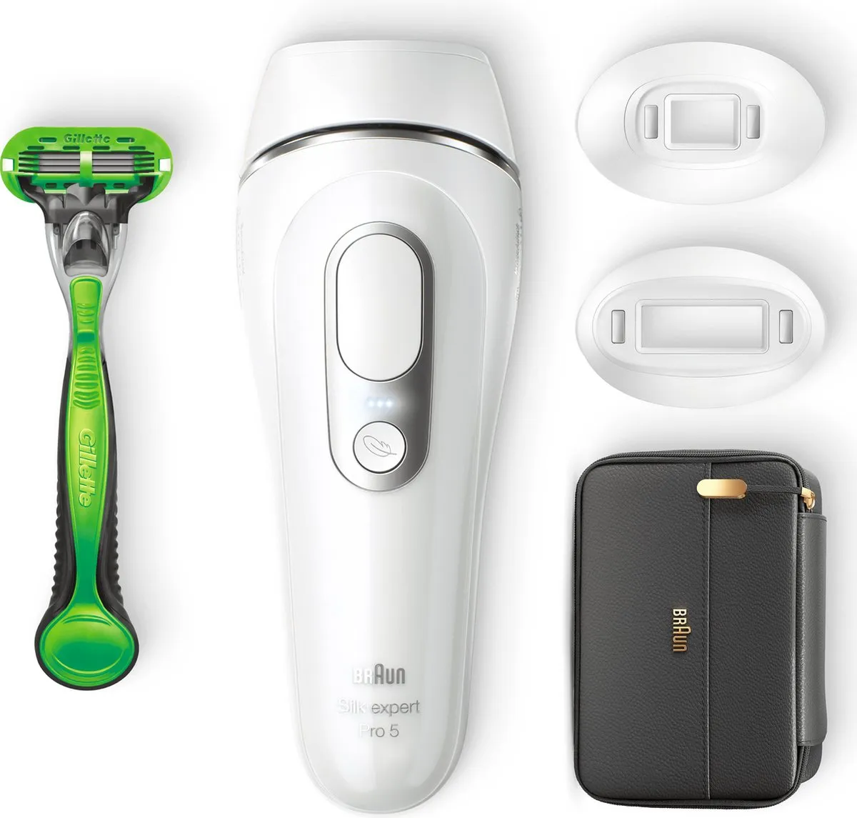 Braun Silk·Expert Pro 5 PL5145 IPL Ontharingsapparaat - 400.000 Flitsen - Wit/Zilver