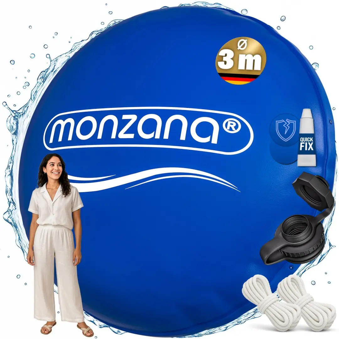 Monzana Zwembadkussen XXL Ø300cm - Vorstbestendig - Blauw