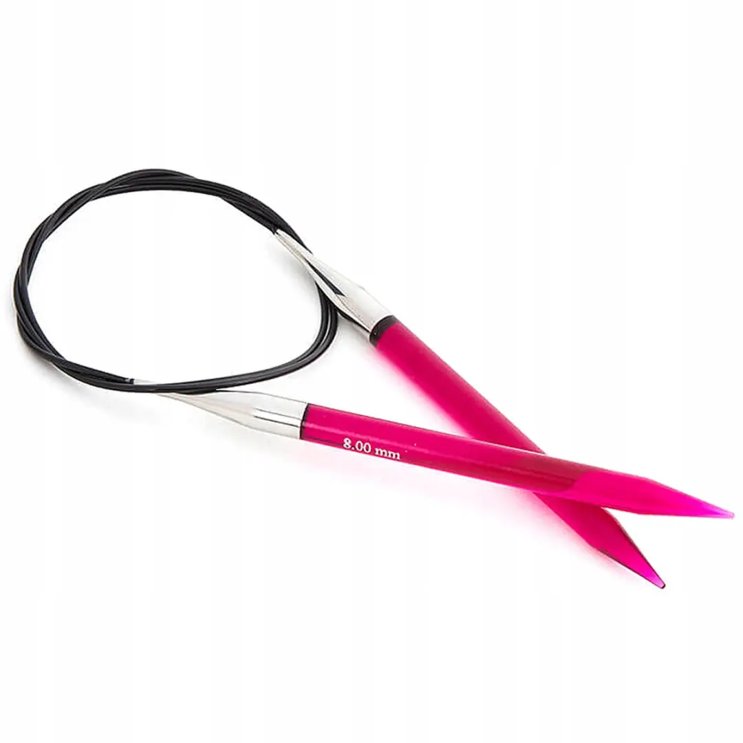 KnitPro Acryl Breinaalden Rond 120cm - 10.00mm - Geel/Zilver/Zwart