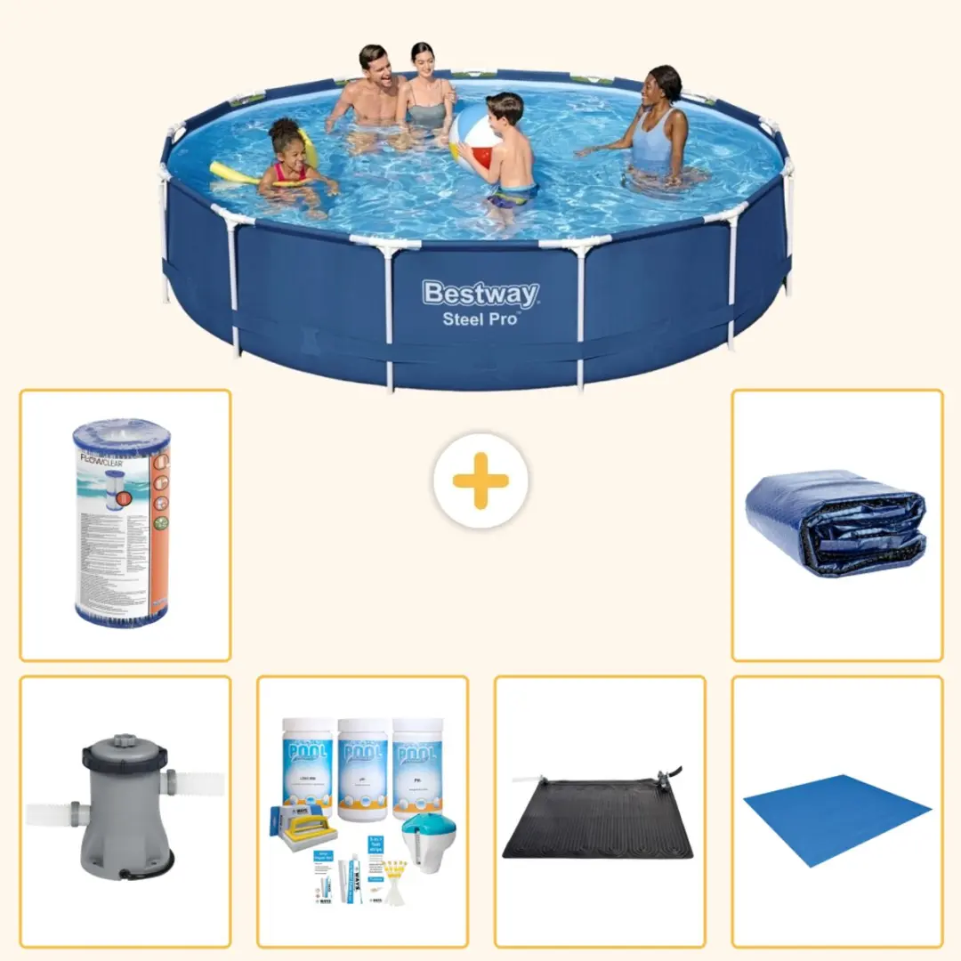 Bestway Steel Pro Zwembad 396x84cm Blauw