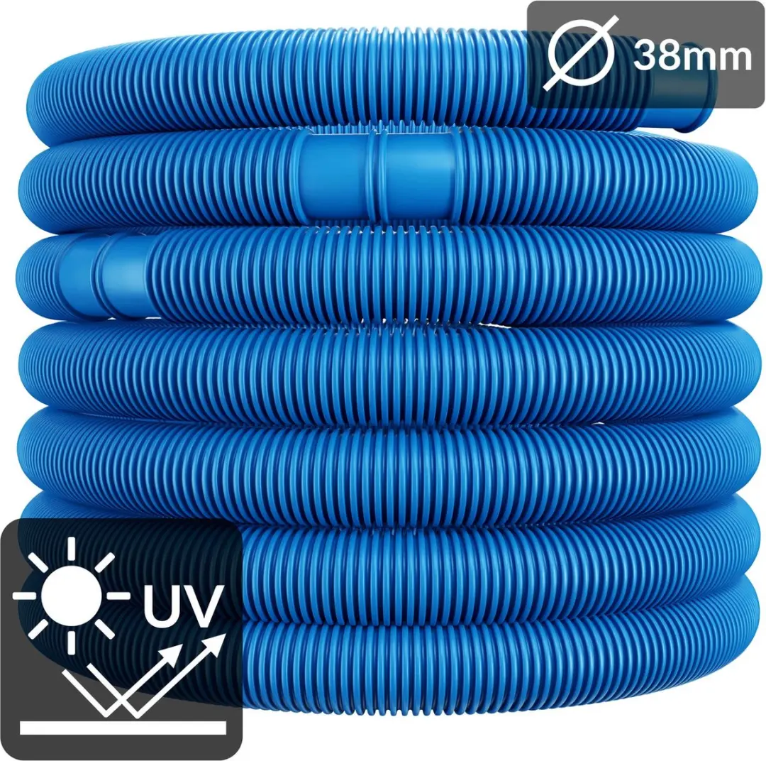Monzana Zwembadfilterslang 14m Ø38mm - Blauw