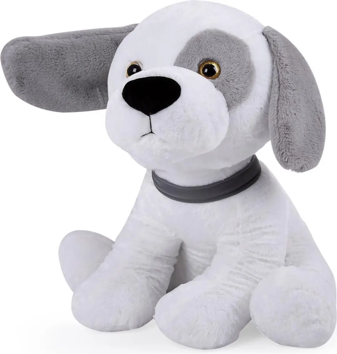 Monzana Knuffelhond - 58 cm - Grijs/Wit