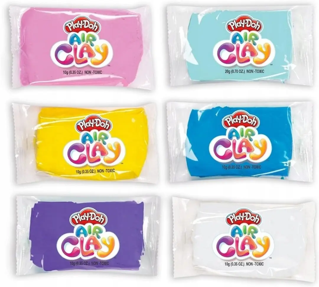 Play-Doh Air Clay Kneedough - 6 Kleuren Multicolor
