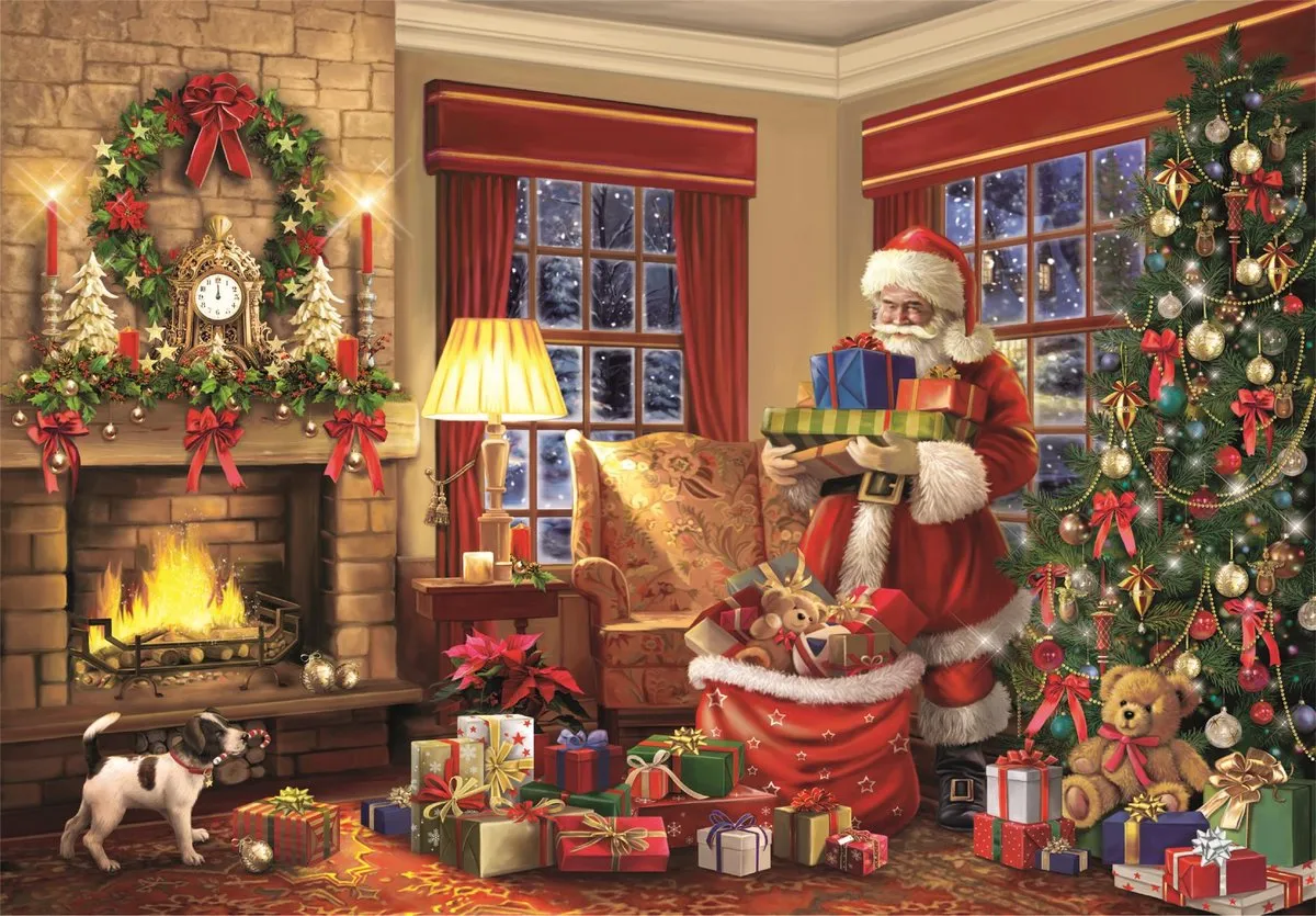 Clementoni Santa's Visit Puzzel 1000 Stuks - Multikleur