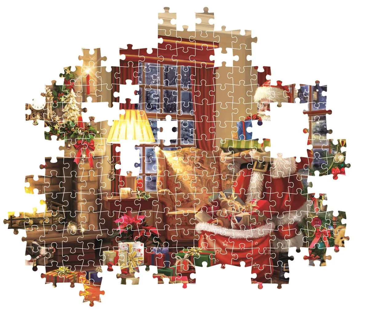 Clementoni Santa's Visit Puzzel 1000 Stuks - Multikleur - afbeelding 6 van 6