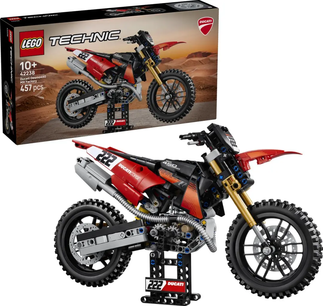 LEGO Technic Ducati Desmo450 MX Factory 42238 - 457 Stukken - Multicolor