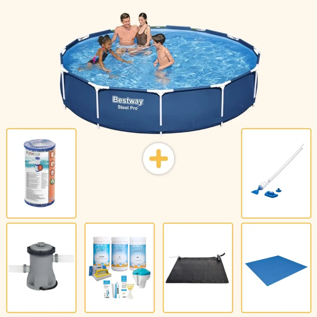 Bestway Steel Pro Zwembad 366x76cm Blauw
