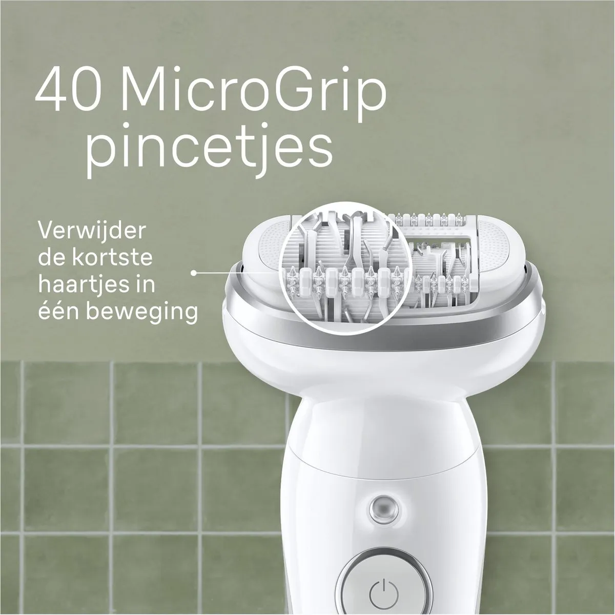 Braun Silk·épil 9 9-011 Epilator - Wit/Zilver