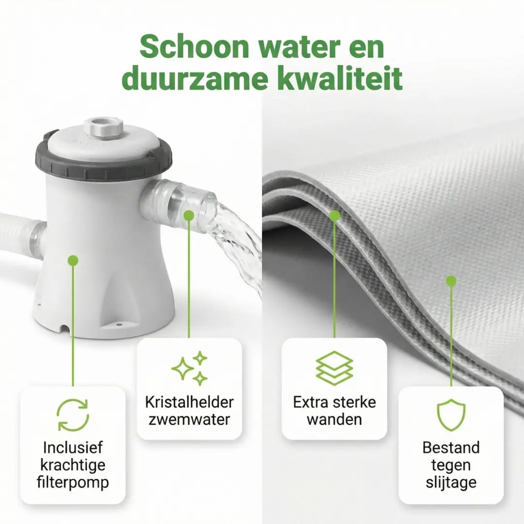 Intex Easy Set Zwembad 305x61cm - Blauw - 4-delig
