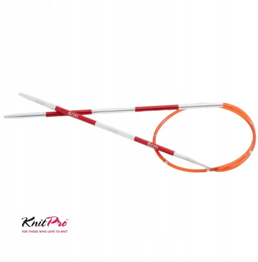 KnitPro Aluminium Breinaalden Rond 40cm 6,5mm - Zilver