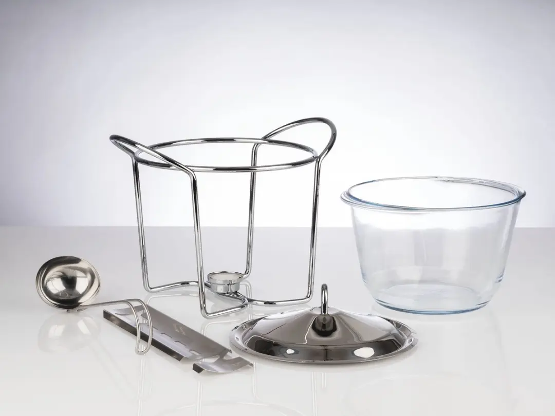 APS Feuerzangenbowle Set 4L - Glas/RVS - Zilver