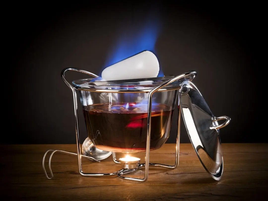APS Feuerzangenbowle Set 4L - Glas/RVS - Zilver