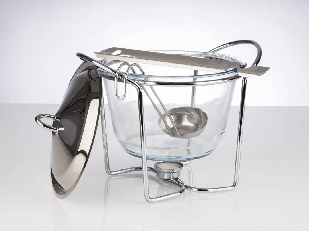 APS Feuerzangenbowle Set 4L - Glas/RVS - Zilver