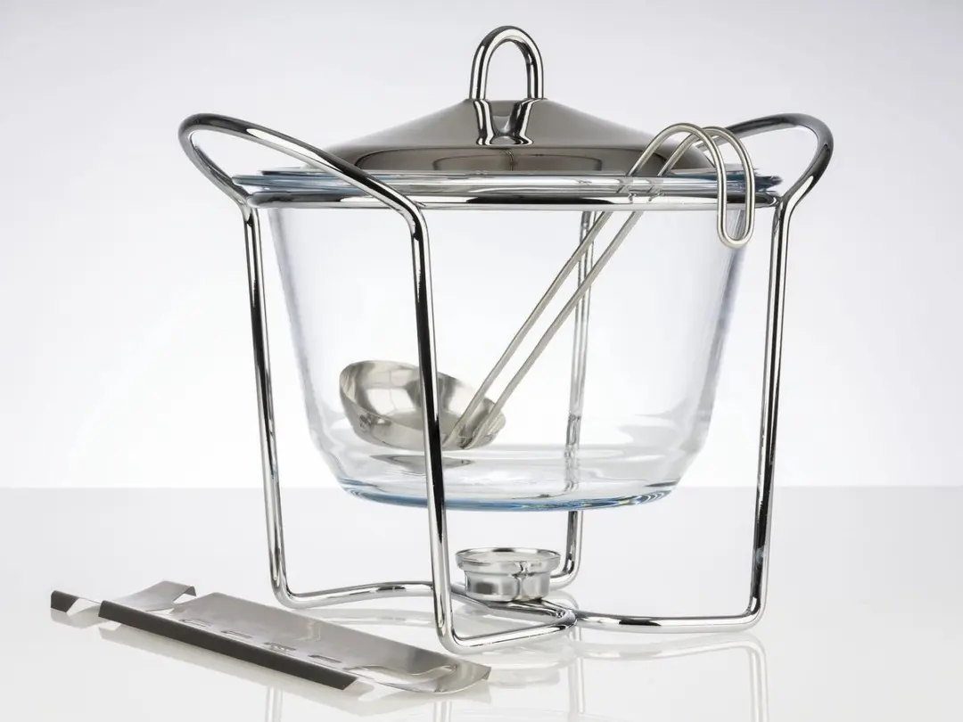 APS Feuerzangenbowle Set 4L - Glas/RVS - Zilver