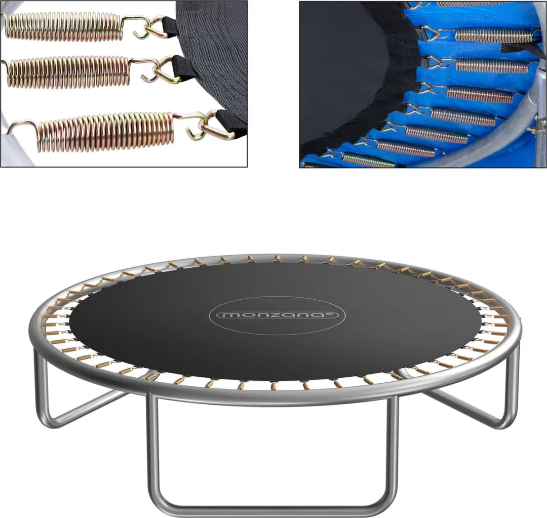 Monzana Trampoline Veer 244cm - 48 Stuks - Zwart