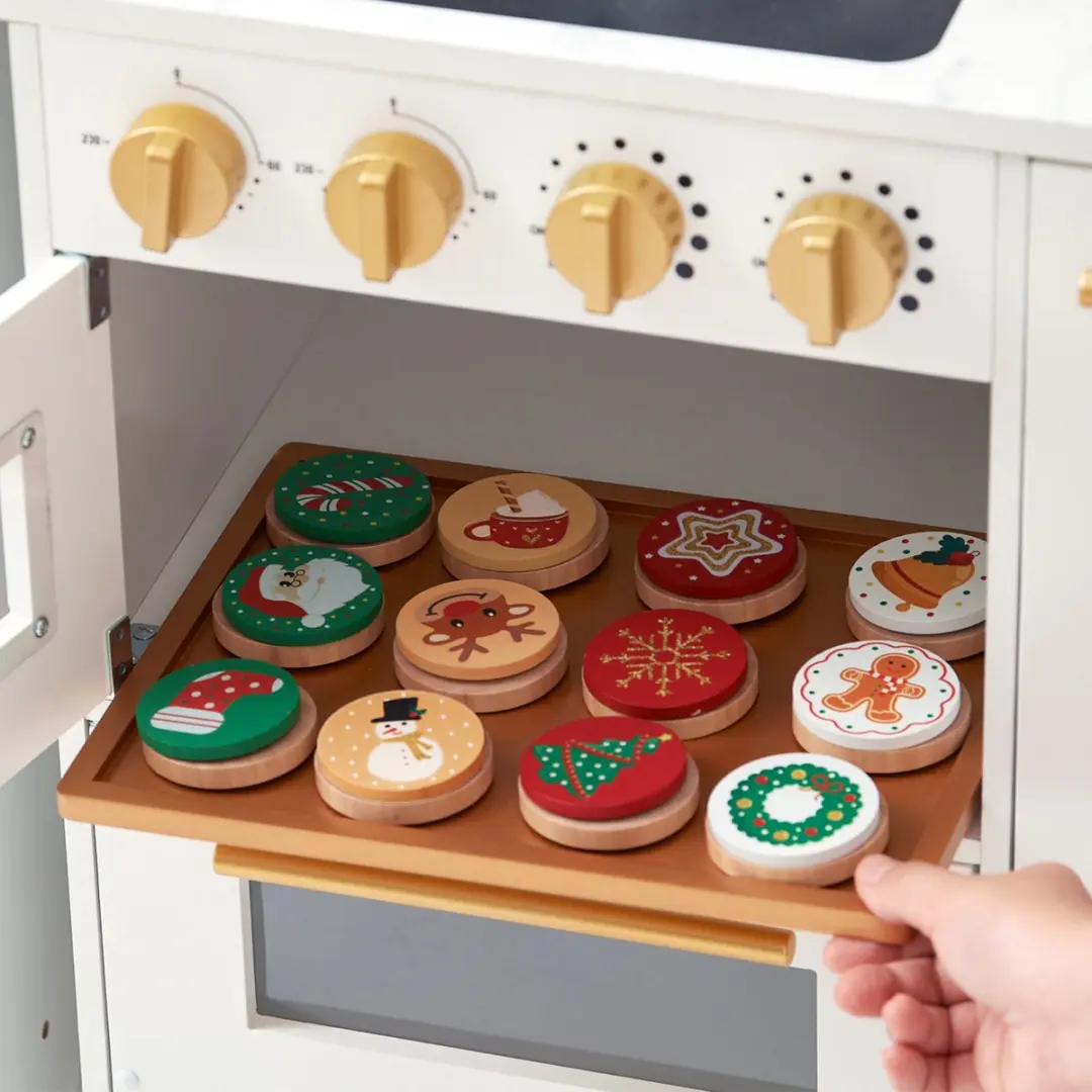 Teamson Kids Groot Modulair Houten Speelkeuken - Wit/Goud