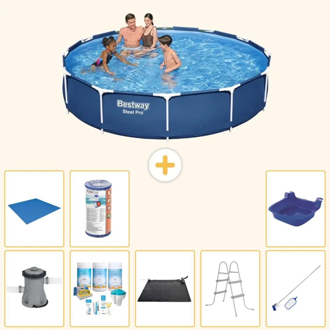 Bestway Steel Pro Zwembad 366x76cm Blauw