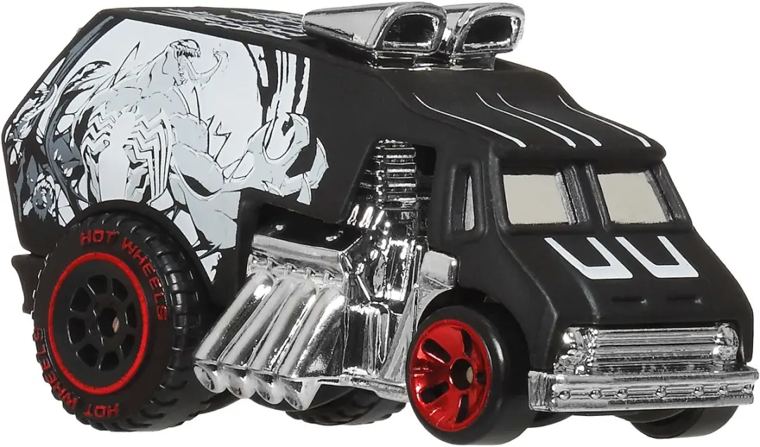 Hot Wheels Marvel Spider-Man Cool-One JKX25 - Zwart/Zilver