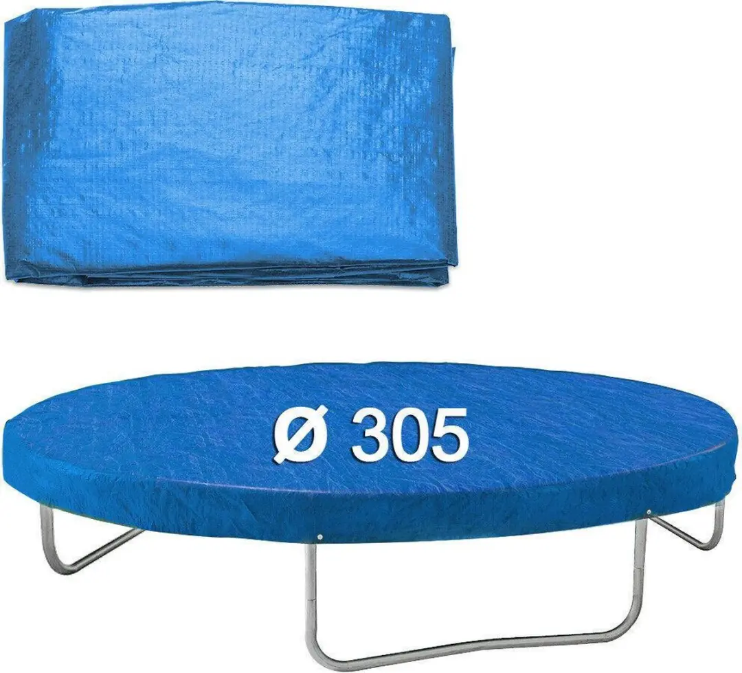 Monzana Afdekhoes Trampoline - Ø305cm - Blauw