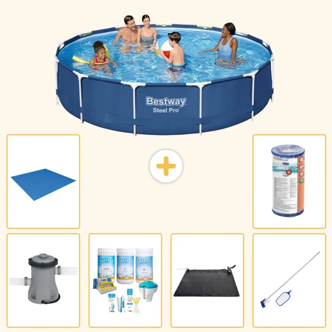 Bestway Steel Pro Zwembad 396x84cm Blauw