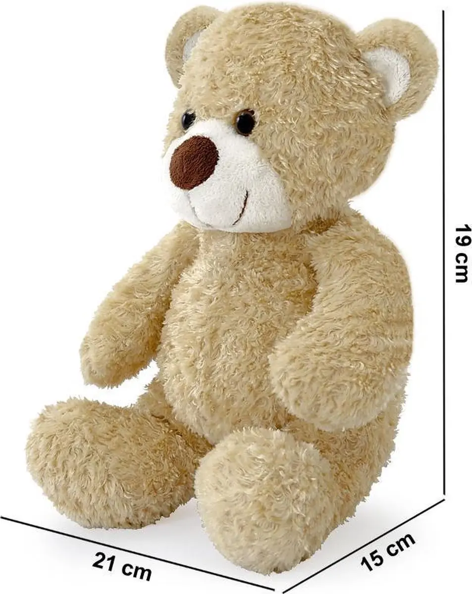Monzana Knuffelbeer - 23 cm - Beige