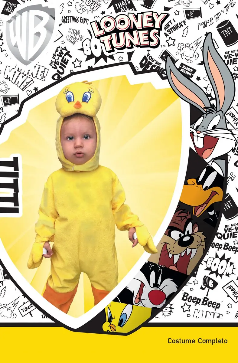 Warner Bros. Tweety Junior Verkleedpak - Geel - Maat 86