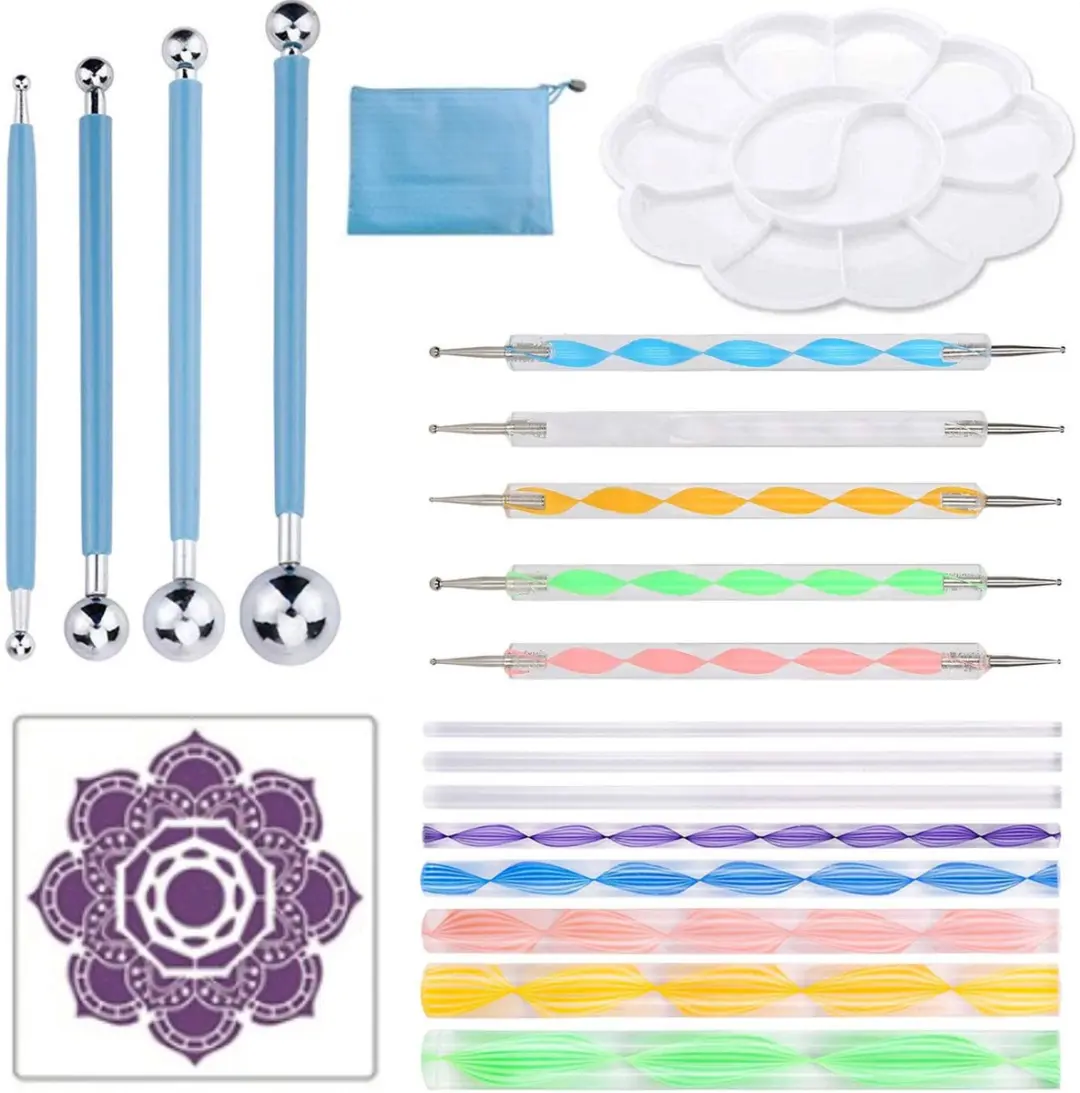 EarKings Dotting Tools 20-delig Mandala Set