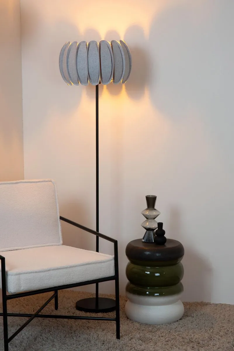 Lucide Spencer Vloerlamp Ø40cm - Grijs