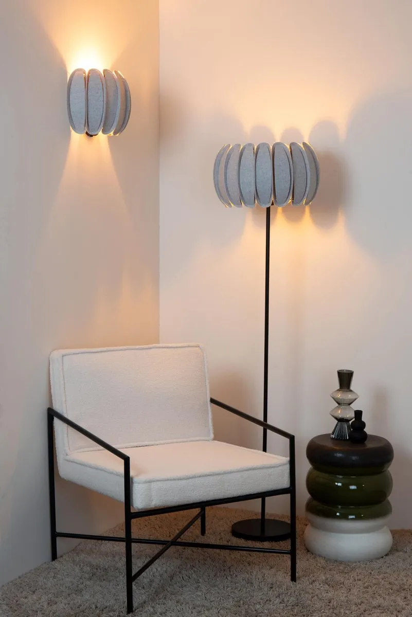 Lucide Spencer Vloerlamp Ø40cm - Grijs