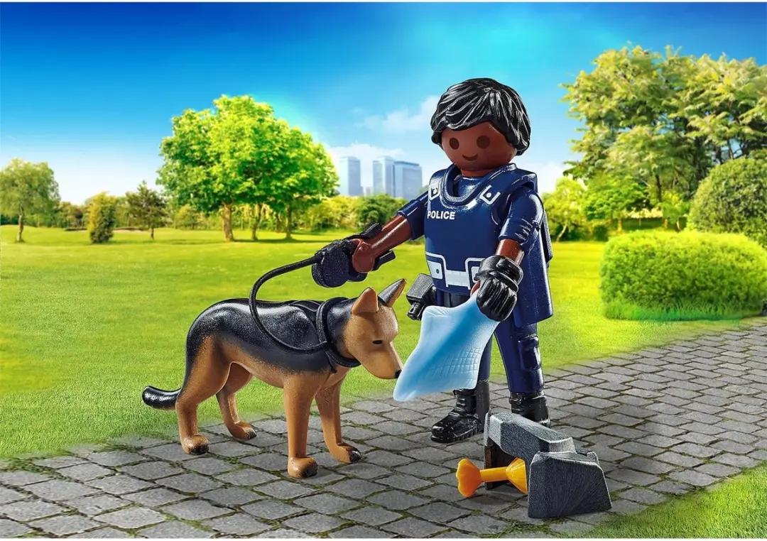 Playmobil Special Plus Politieagent met Speurhond 71162 - Multicolor